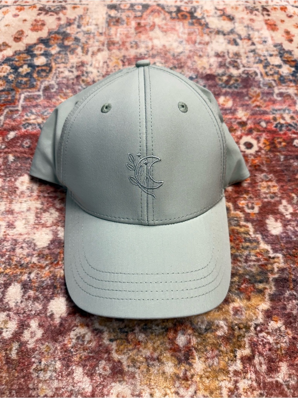 NEVER WORN Blogilates Sage Green Criss Cross Back Athletic Hat Adjustable